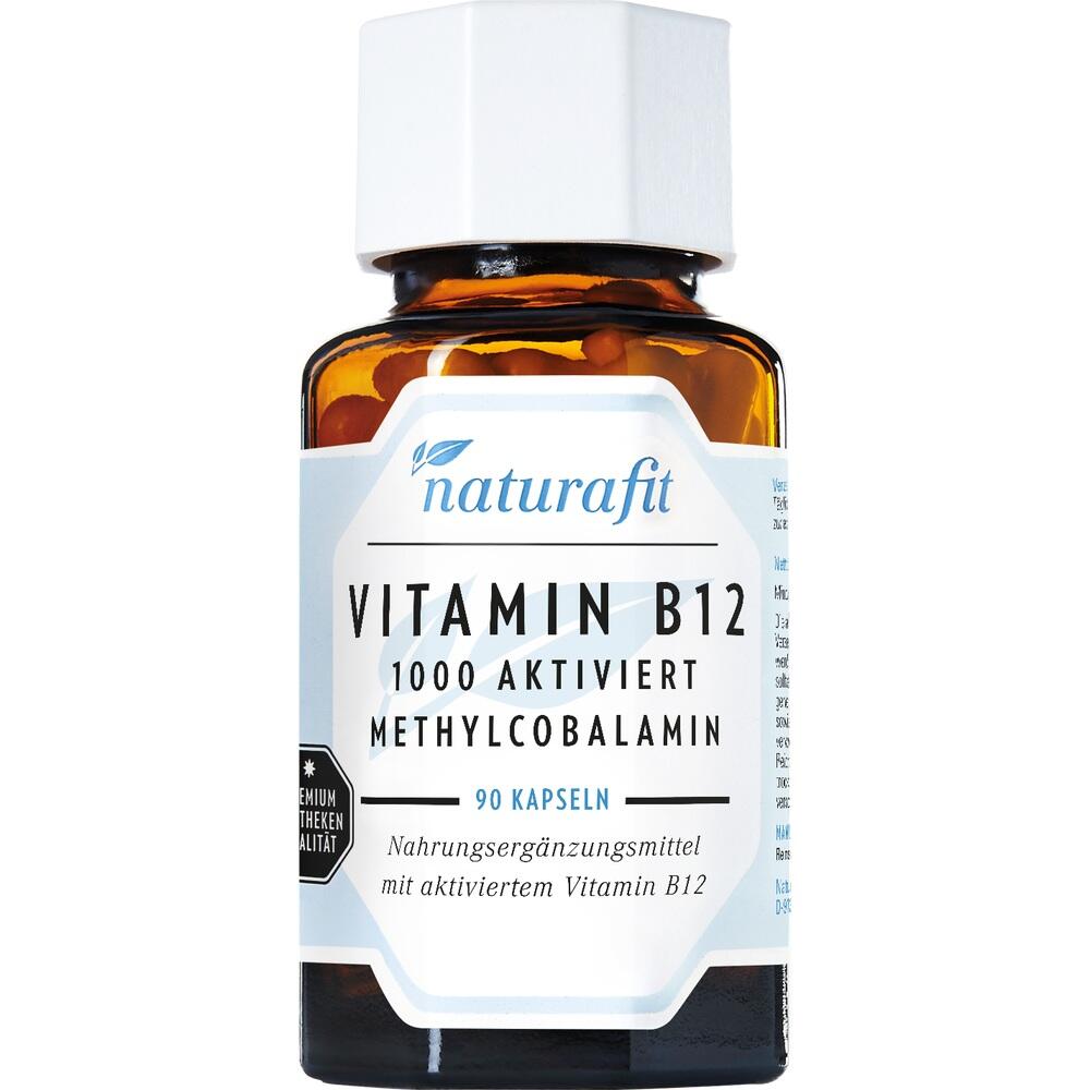 naturafit VITAMIN B12 1000 AKTIVIERT 90 St Kapseln