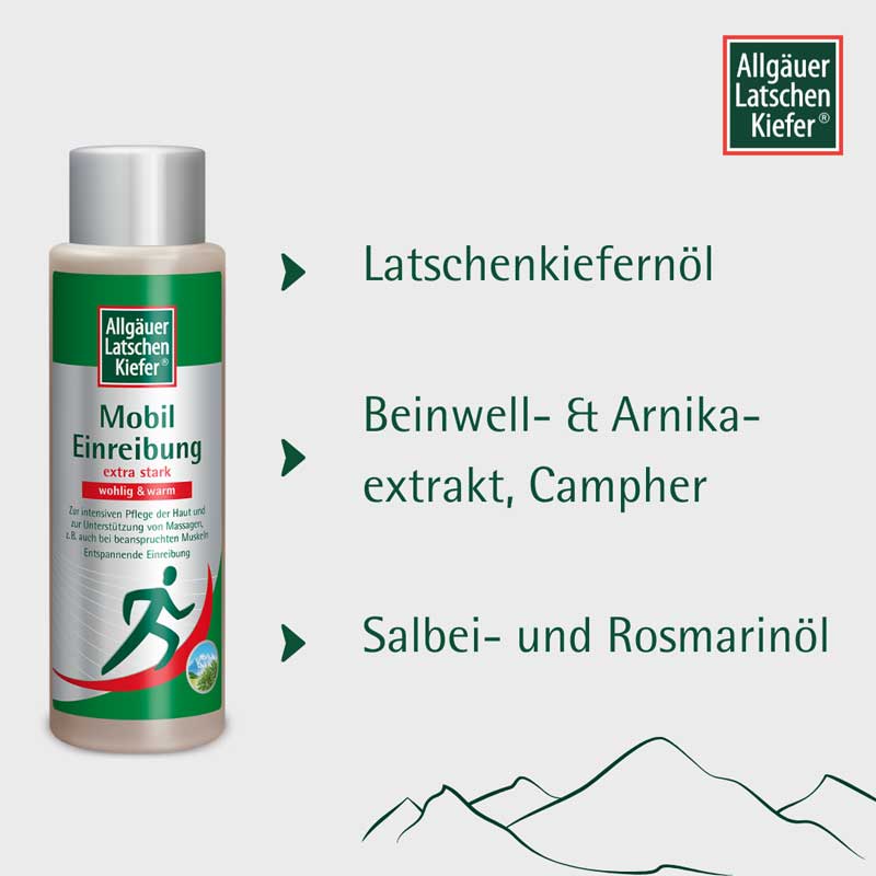 Allgäuer Latschen Kiefer Mobil Einreibungen wohling & warm 250 ml Einreibung