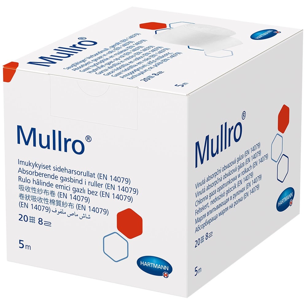 MULLRO Verbandmull 10 cmx5 m gerollt 1 St Verband