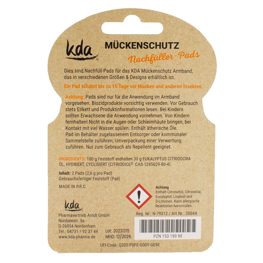 Mückenschutz Armband Nachfüller Kda 2 St