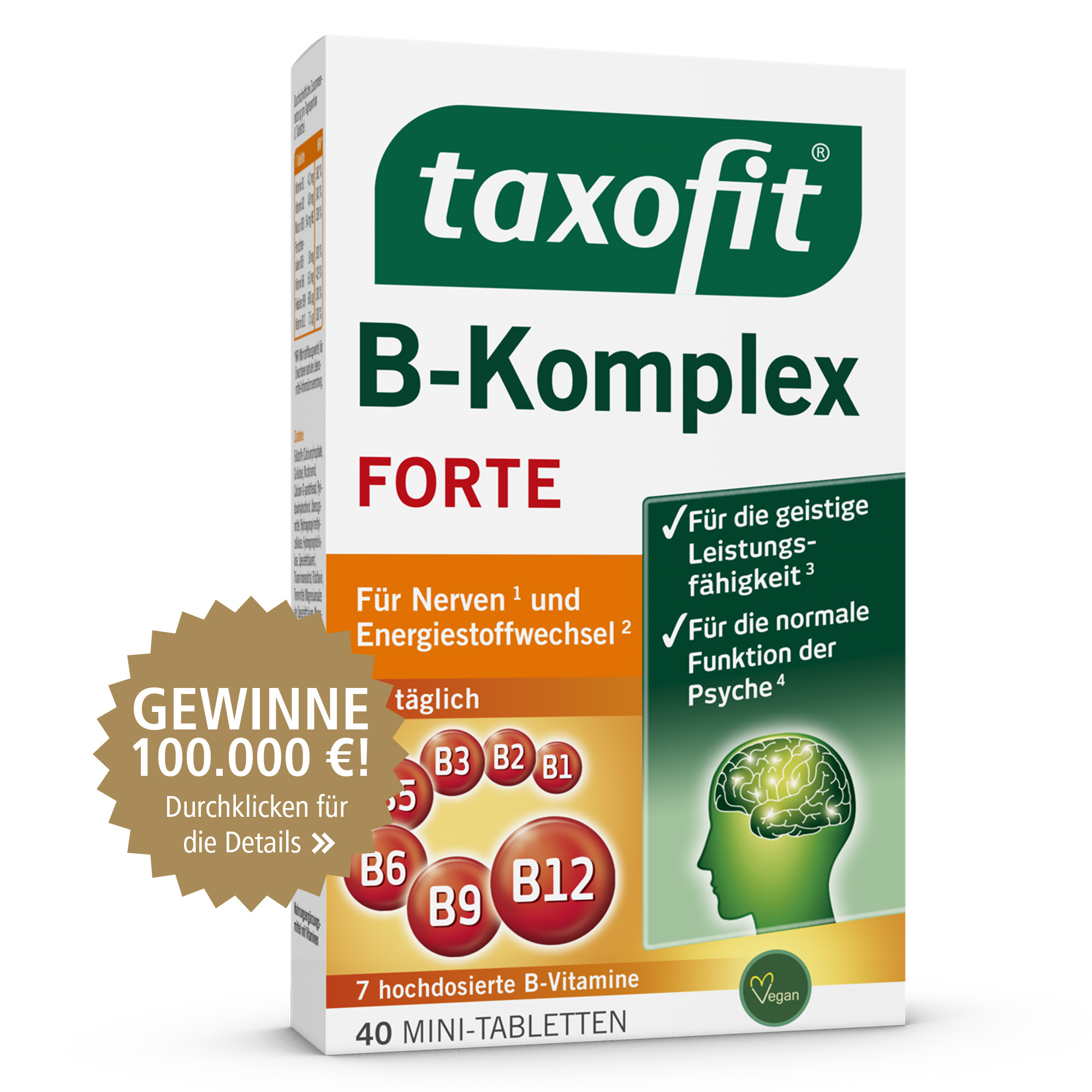 taxofit B-Komplex FORTE 40 St Tabletten