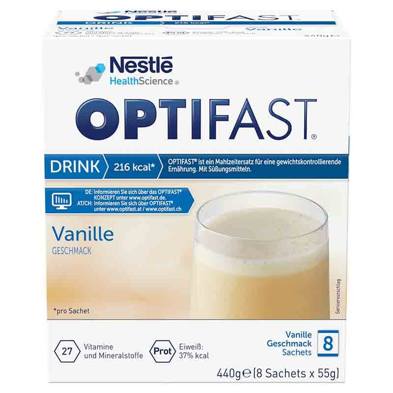 OPTIFAST DRINK Vanille 8X55 g Pulver
