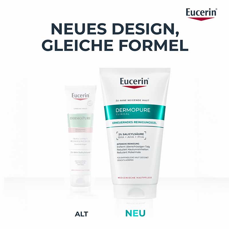 Eucerin DERMOPURE CLINICAL ERNEUERNDES REINIGUNGSGEL 150 ml Gel