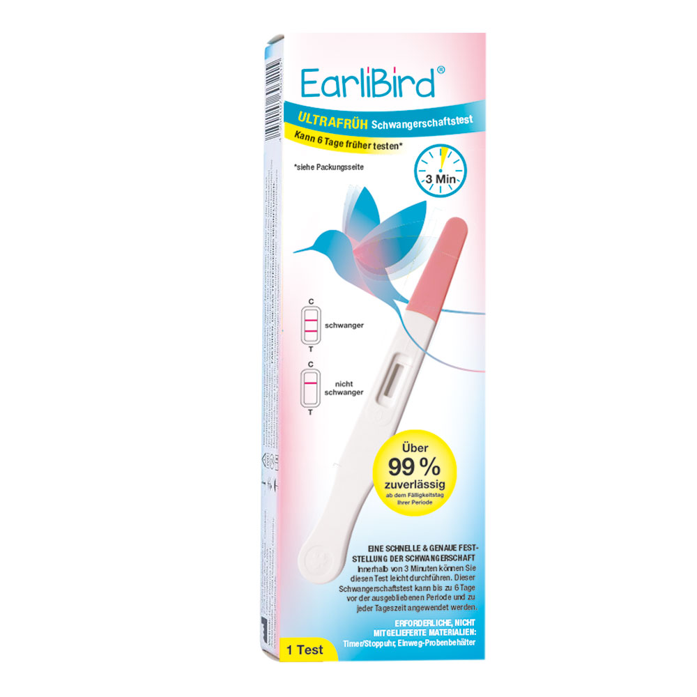 EarliBird ULTRAFRÜH Schwangerschaftstest 1 St Teststreifen