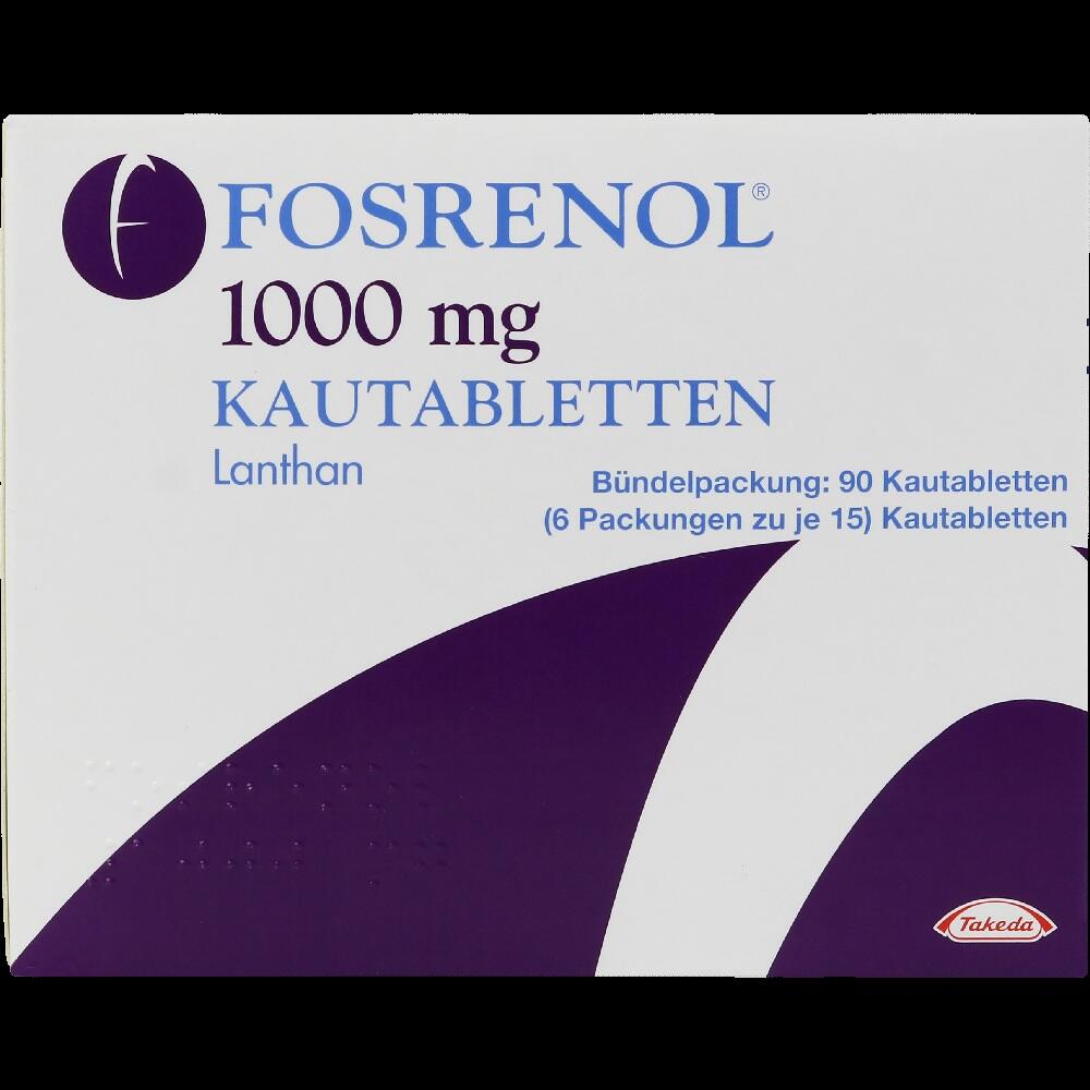 FOSRENOL 1000 mg Kautabletten 90 St Kautabletten