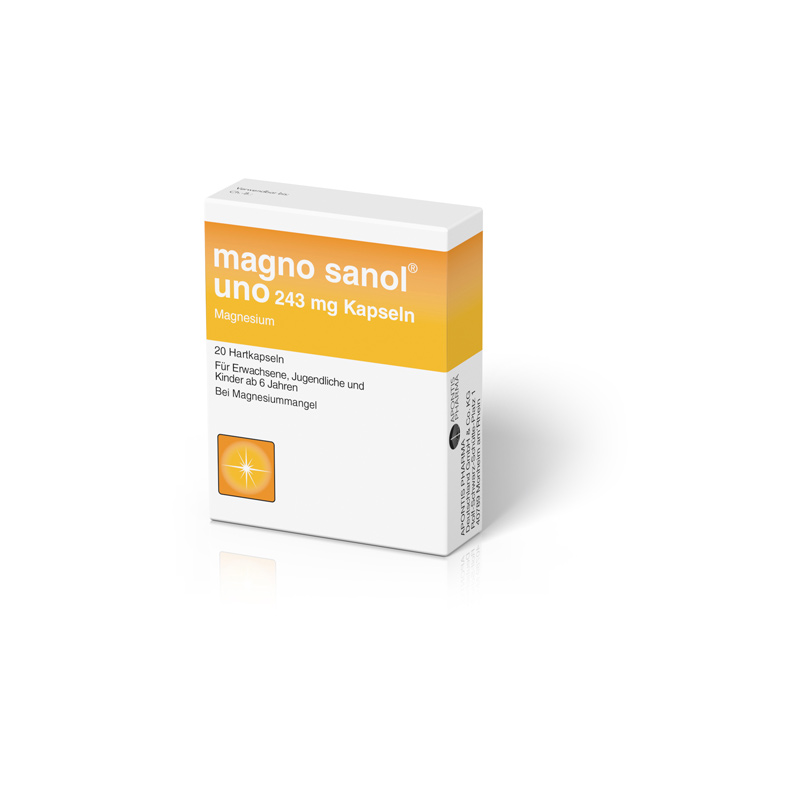 magno sanol uno 243 mg 20 St Hartkapseln