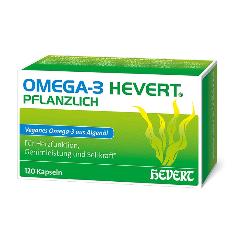 OMEGA-3 HEVERT PFLANZLICH 120 St Weichkapseln