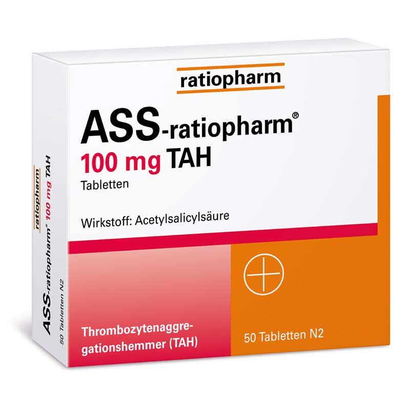 ASS-ratiopharm 100 mg TAH 50 St Tabletten