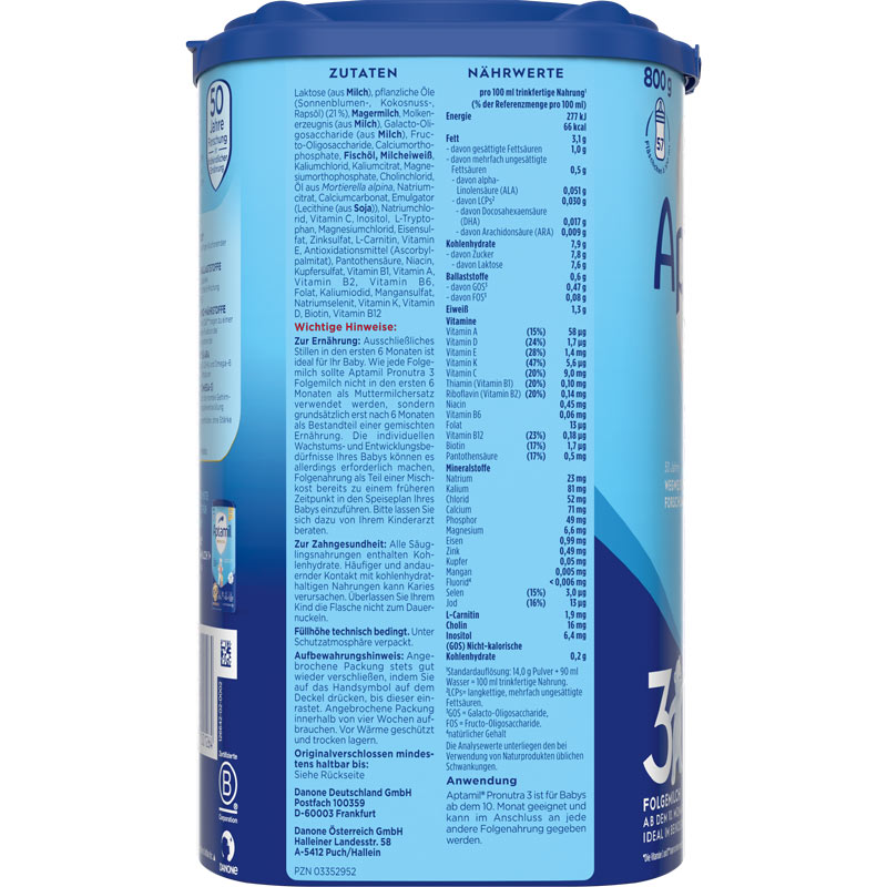 Aptamil PRONUTRA 3 FOLGEMILCH 800 g Pulver