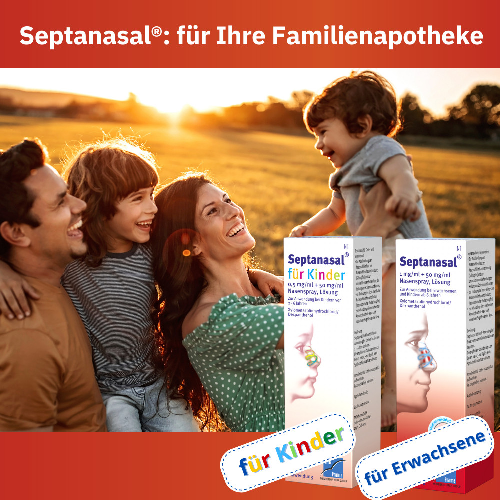 Septanasal f&uuml;r Kinder 0,5mg/ml + 50mg/ml Nasenspray 10 ml Nasenspray