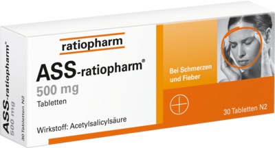 ASS-ratiopharm 500mg 30 St Tabletten