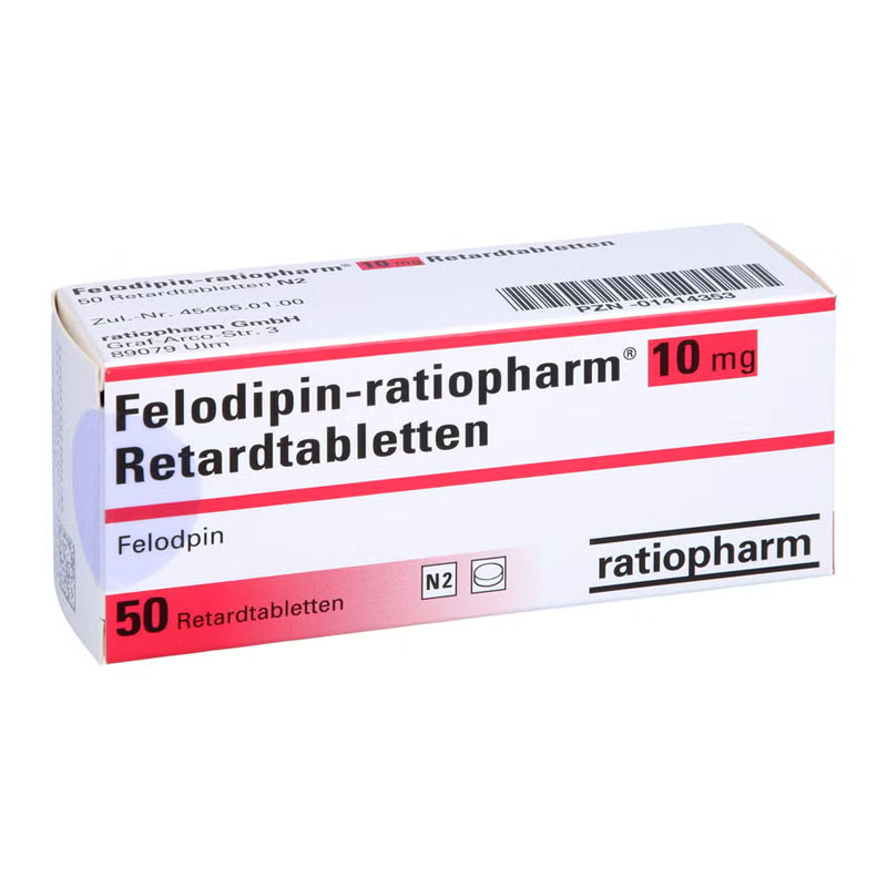 Felodipin-ratiopharm 10mg 50 St Retard-Tabletten