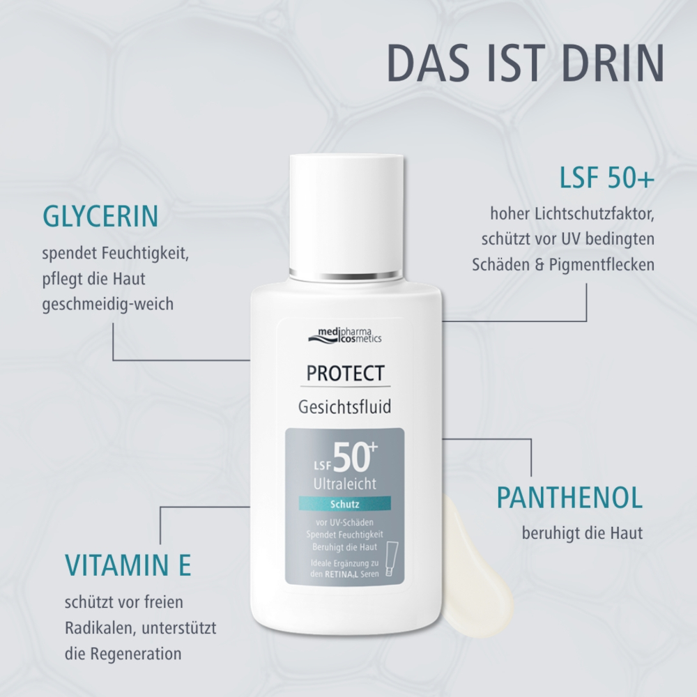 medipharma cosmetics Protect Gesichtsfluid LSF 50+ 50 ml Creme