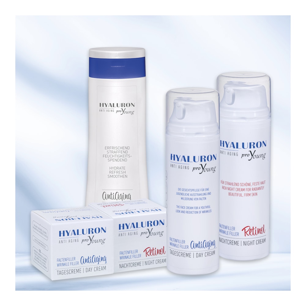 proYoung HYALURON ANTI AGING FALTENFILLER Retinol Nachtcreme 140 ml Nachtcreme