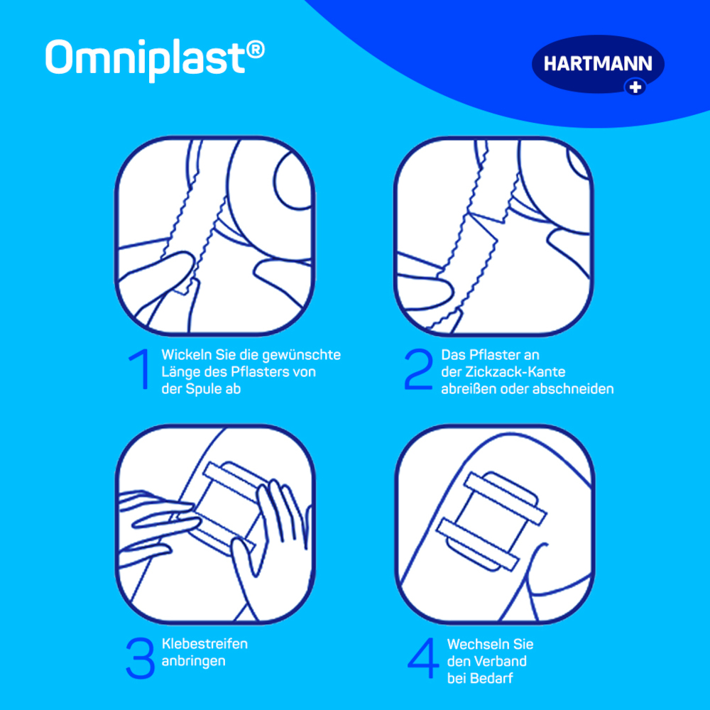 omniplast 2,5cm x 5m 1 St Pflaster