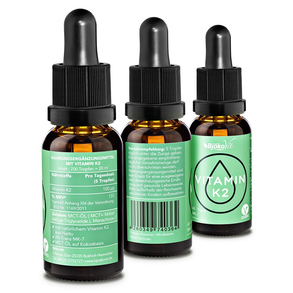 Vitamin K2 Mk7 All-trans Vegan Tropfen 20 ml Tropfen
