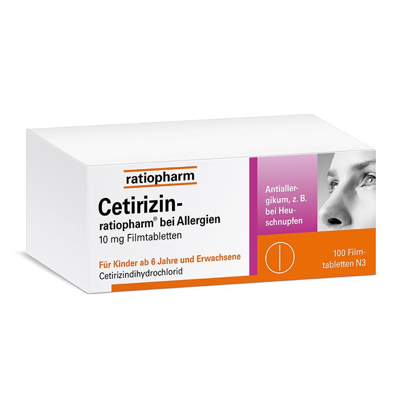Cetirizin-ratiopharm bei Allergien 100 St Filmtabletten