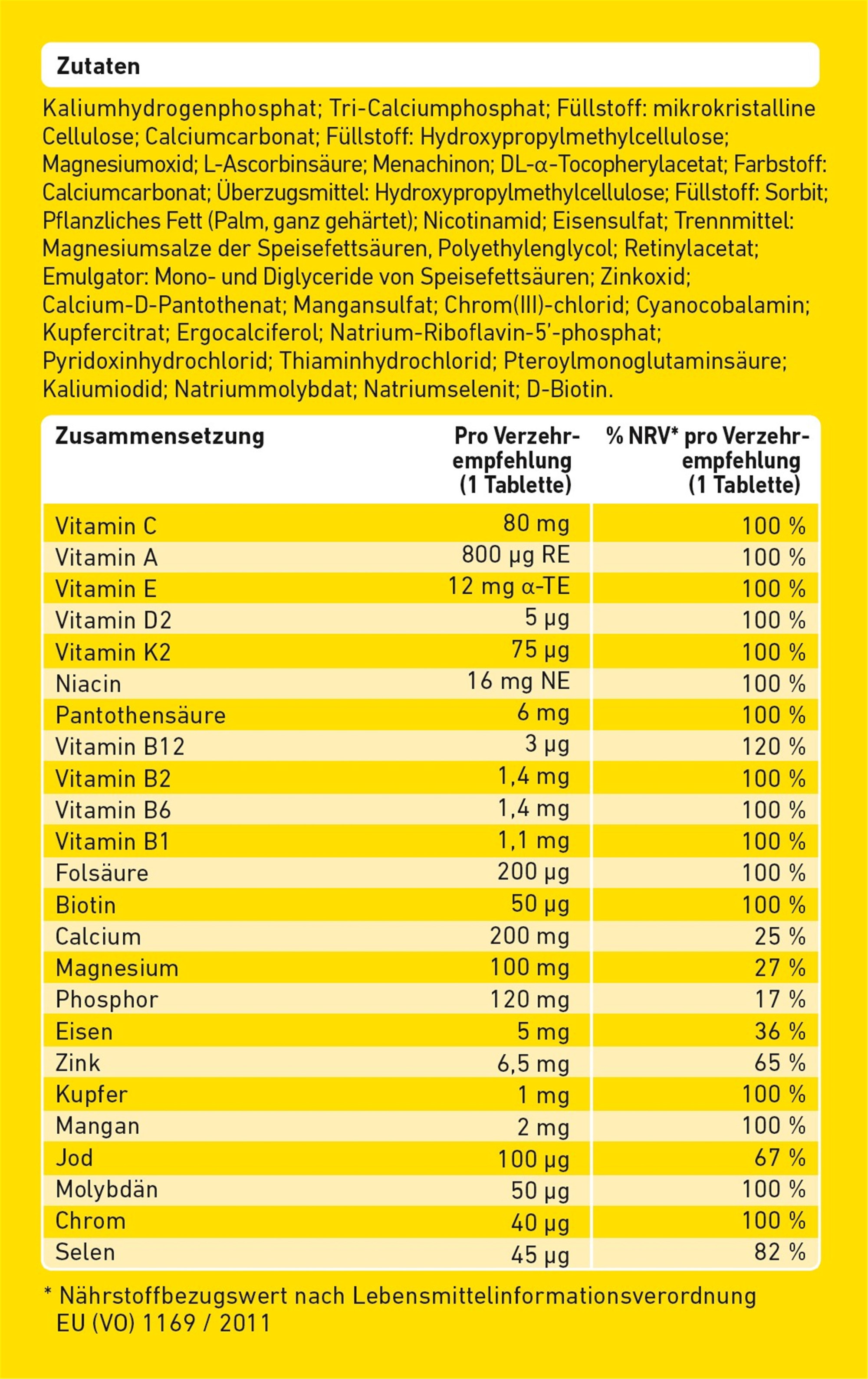 WEPA A-Z KOMPLEX  60 St Tabletten