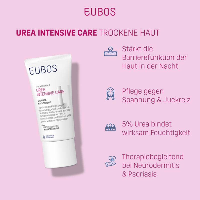 EUBOS TROCKENE Haut Urea 5% Nachtcreme 50 ml Nachtcreme