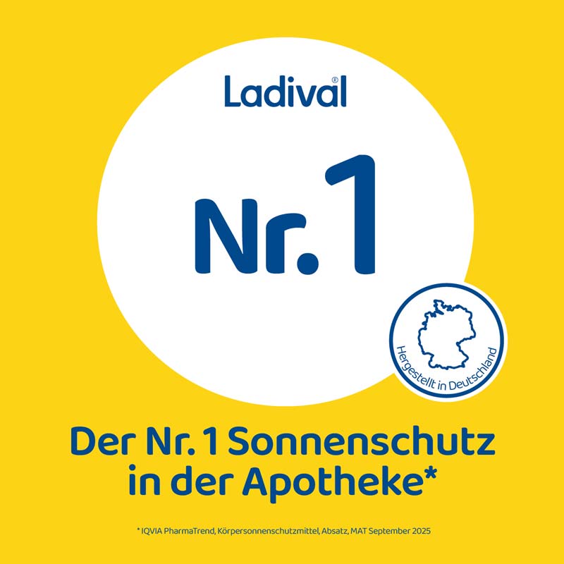 Ladival Aktiv Sonnenschutz-Spray LSF 50+: Sonnencreme für den Körper, ideal für Sport und unterwegs, extra wasserfest & schweißresistent, mit 3-fach Zellschutz, 150ml  