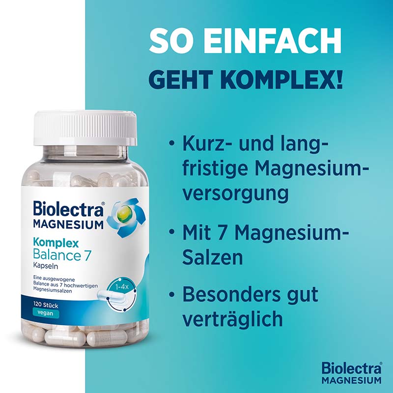 Biolectra MAGNESIUM Komplex Balance 7  120 St Kapseln