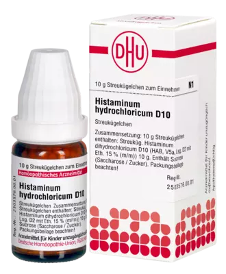 HISTAMINUM hydrochloricum D 10 Globuli 10 g Globuli