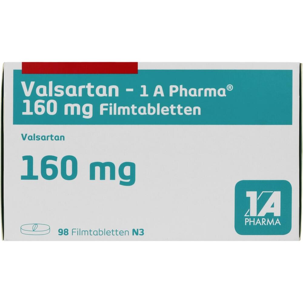 Valsartan-1 A Pharma 160mg 98 St Filmtabletten
