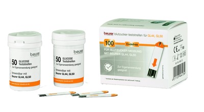 BEURER GL44/GL50 Blutzucker-Teststreifen Folie 50 St Teststreifen