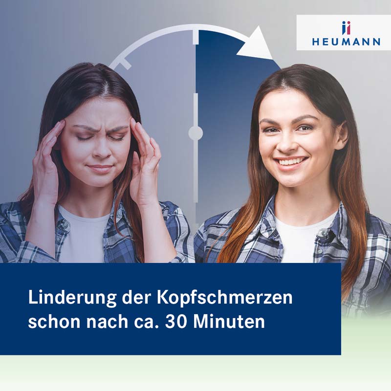 Rizatriptan 5 mg HEUMANN bei Migräne  2 St Tabletten