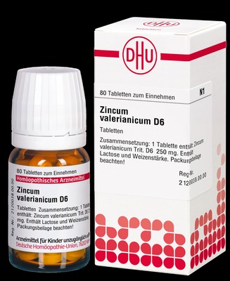 ZINCUM VALERIANICUM D 6 Tabletten 80 St Tabletten