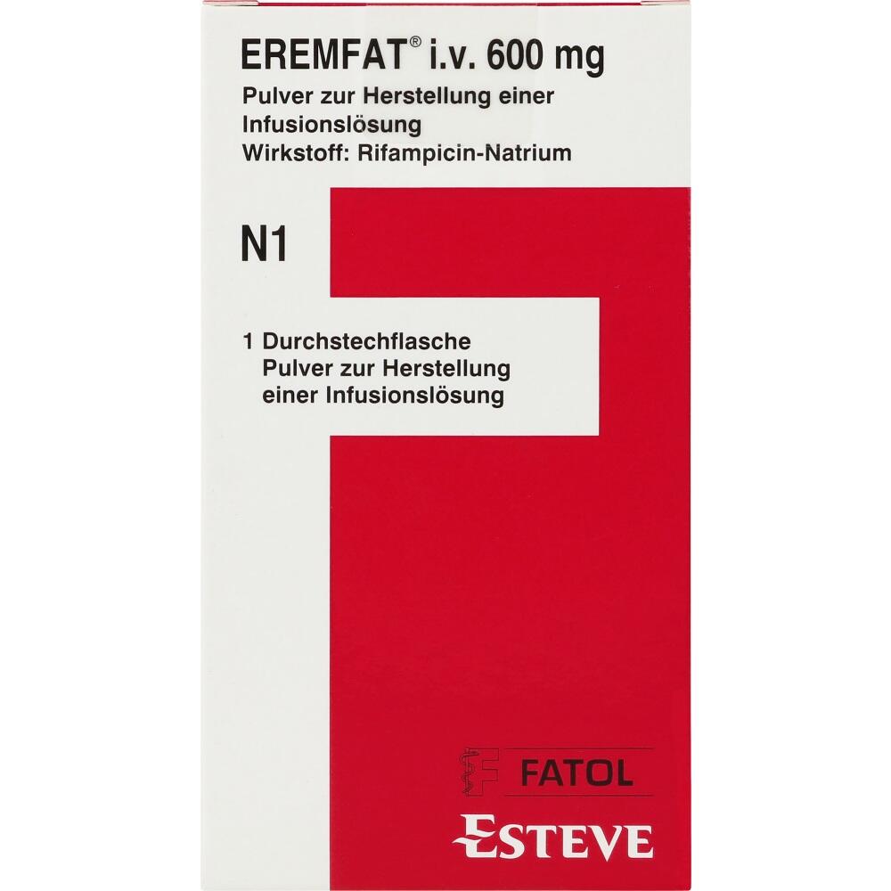 EREMFAT i.v. 600 mg Pulver z.Herstell.e.Inf.-Lsg. 1 St Pulver zur Herstellung einer Infusionslösung