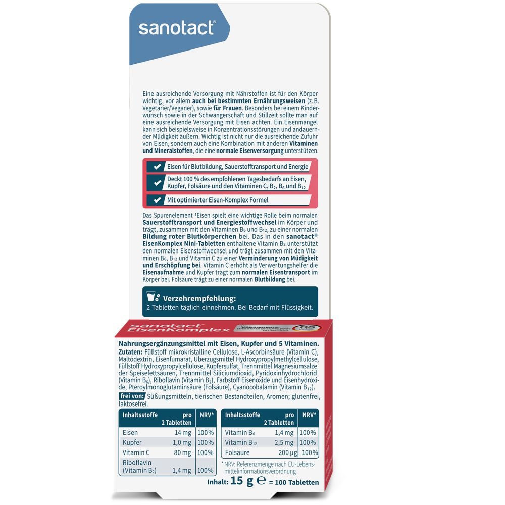sanotact EisenKomplex 100 St Tabletten