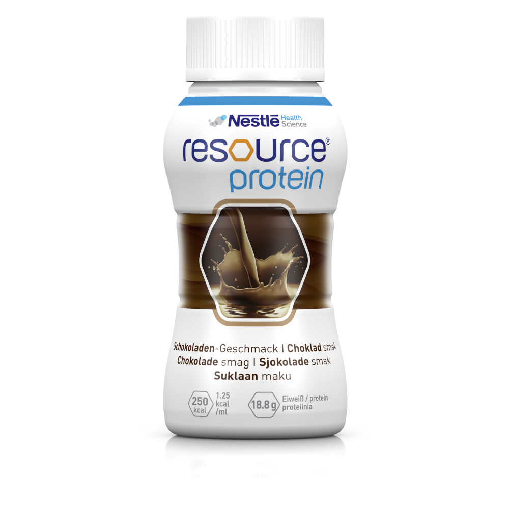 resource protein Schokolade  4X200 ml Flüssigkeit