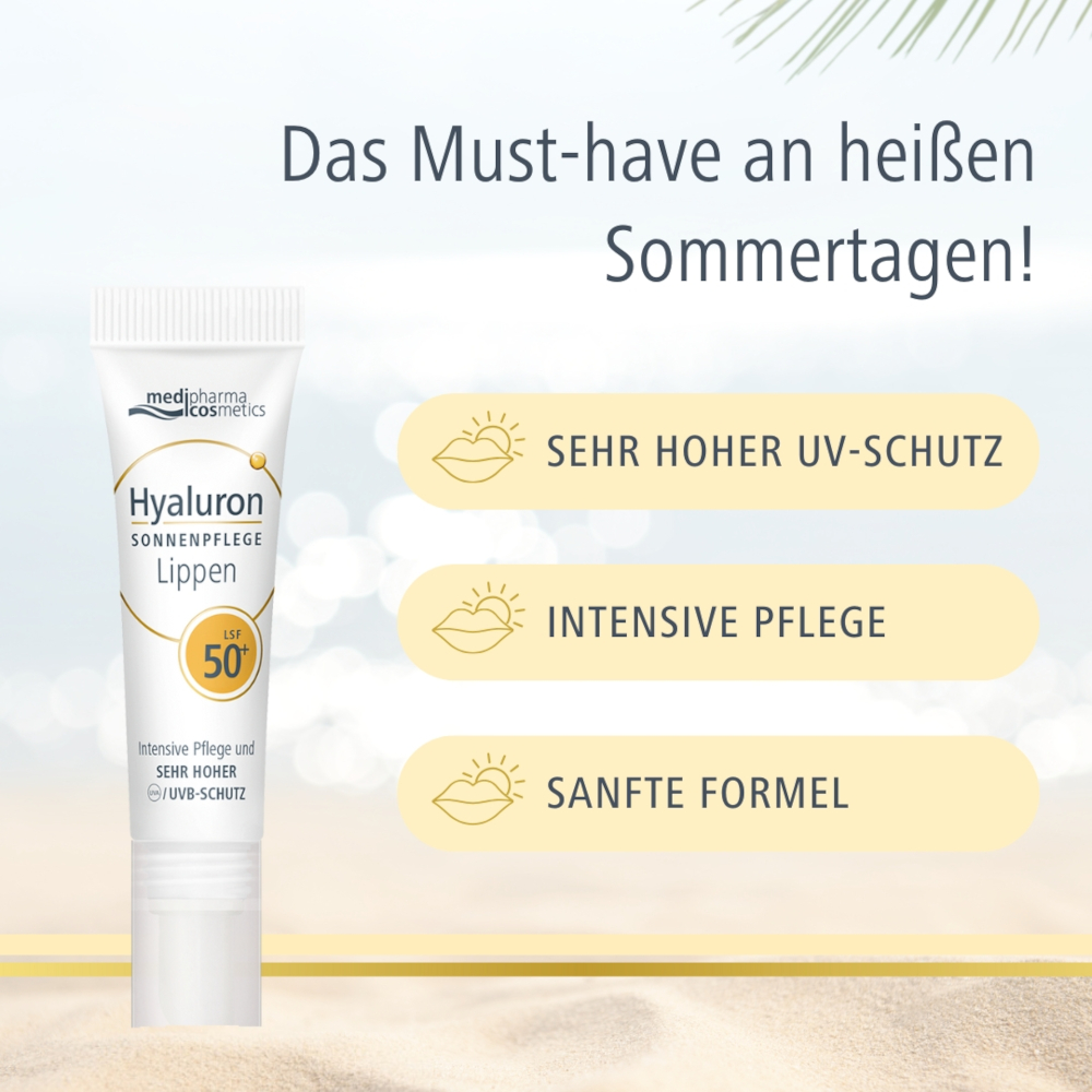 HYALURON Sonnenpflege Lippen LSF 50+ 7 ml Balsam