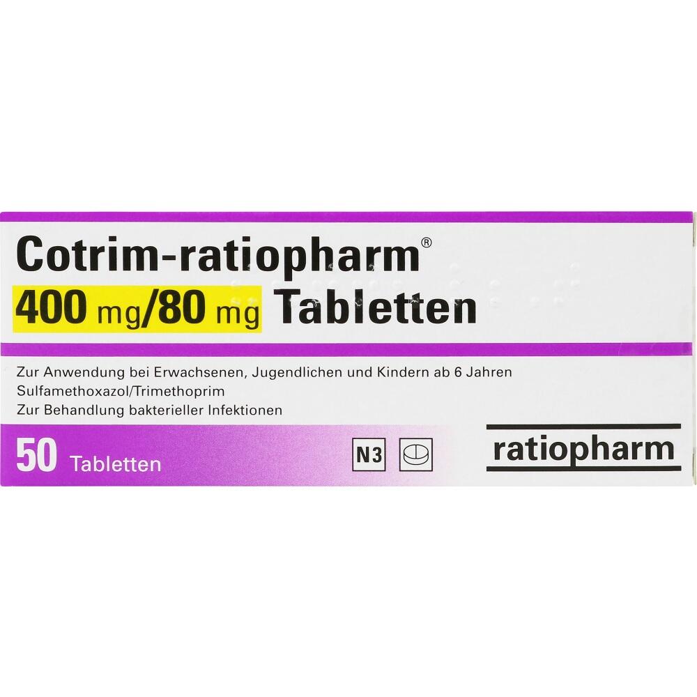 Cotrim-ratiopharm 400/80 mg 50 St Tabletten