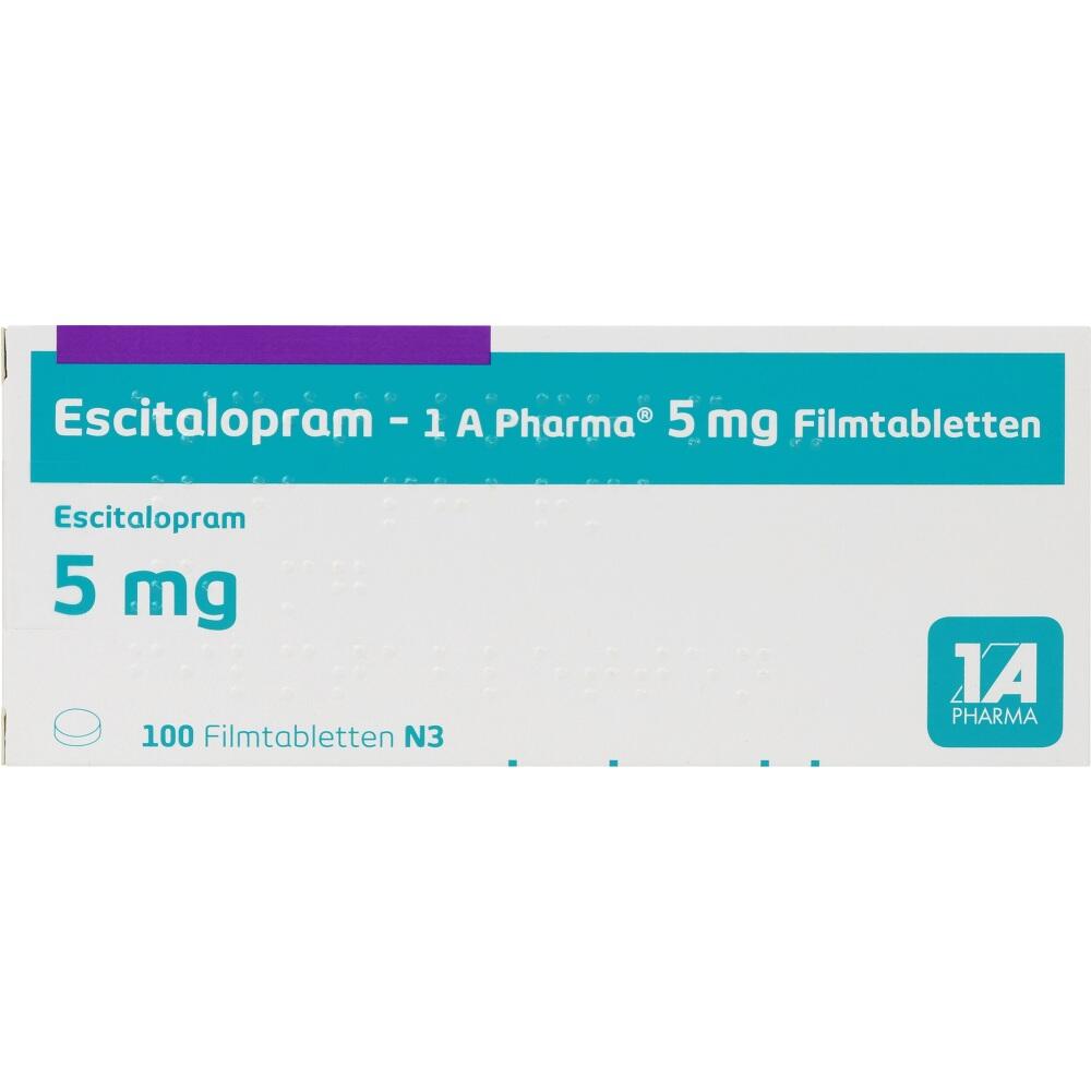 Escitalopram-1 A Pharma 5mg 100 St Filmtabletten