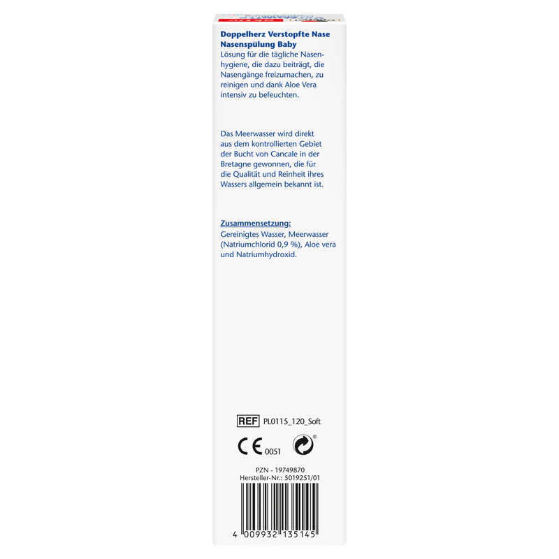 Doppelherz aktiv Verstopfte Nase Nasenspülung Baby 120 ml Spüllösung