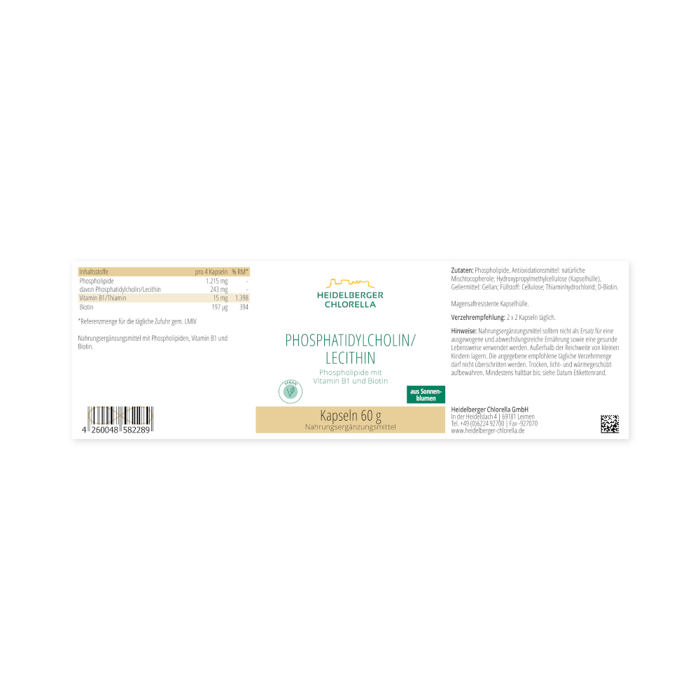 Phosphatidylcholin Lecithin 120 St Kapseln