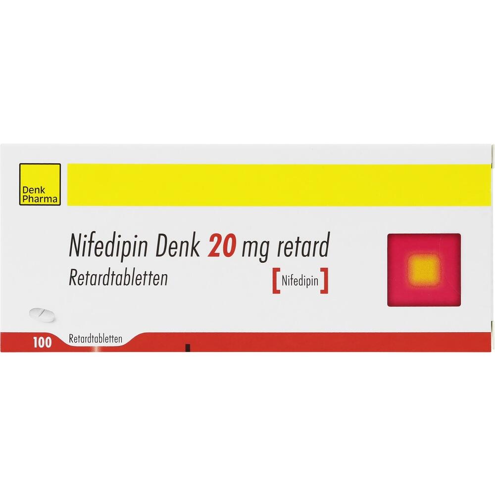Nifedipin Denk 20 mg retard 100 St Retard-Tabletten