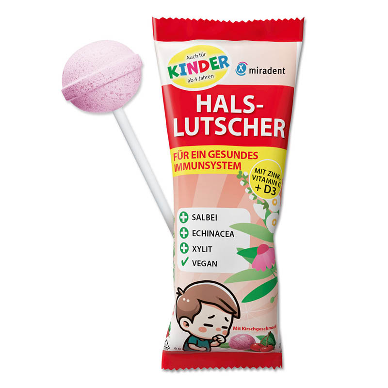 ZUCKERFREIER HALS-LUTSCHER 6 St