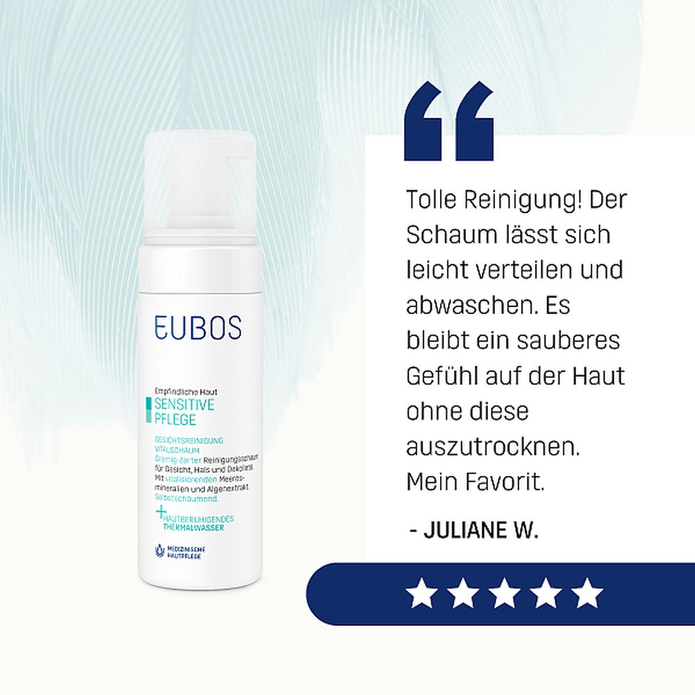 EUBOS SENSITIVE Vital Schaum Gesichtsreinigung 150 ml Schaum