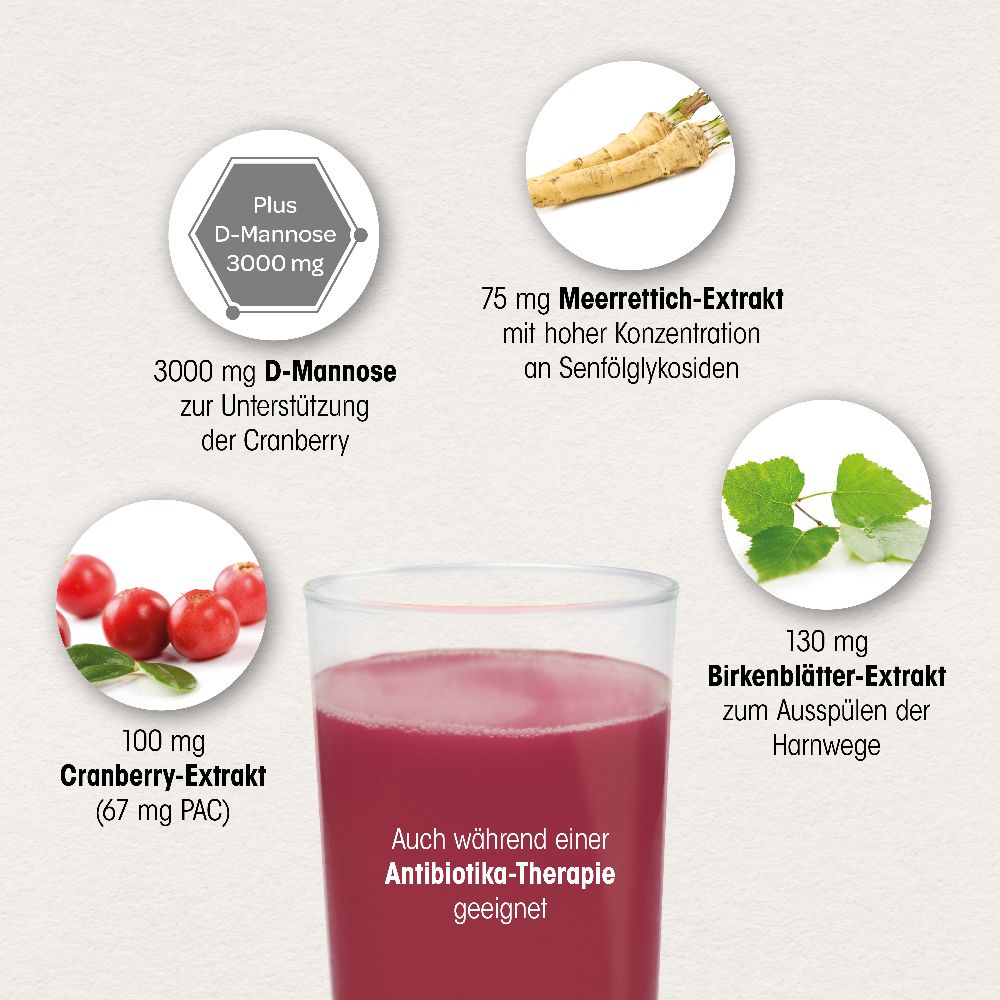 Dr. Böhm Cranberry plus D-mannose 3000 mg 10 St Granulat