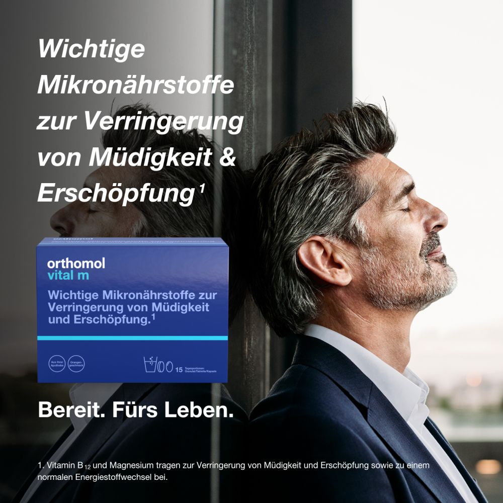 orthomol vital m - Mikronährstoffe mit B-Vitaminen, Omega-3 und Magnesium - Granulat