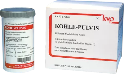 Kohle-Pulvis 4X10 g Pulver