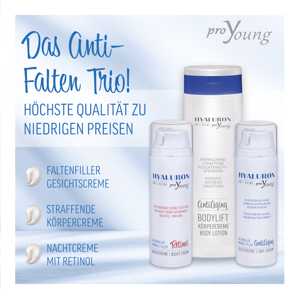 proYoung HYALURON ANTI AGING BODY LIFT KÖRPERCREME 300 ml Creme