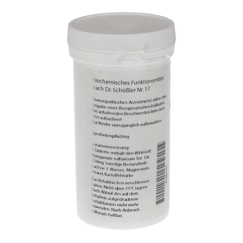 HOMOEOPATHIEFUCHS Schüssler-Salz Nummer 17 Manganum sulfuricum D6 400 St Tabletten