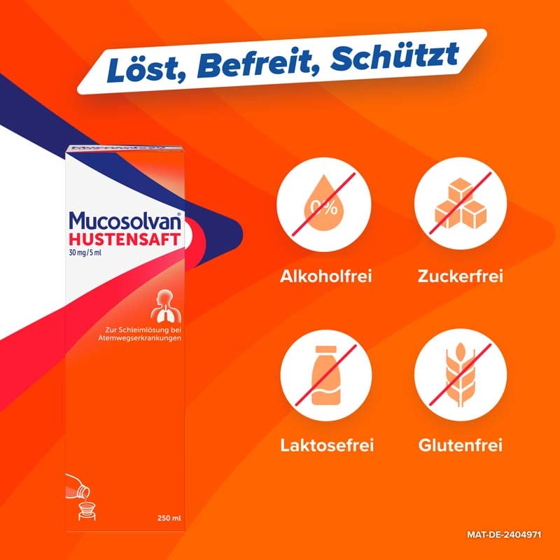 Mucosolvan HUSTENSAFT 30 mg/5 ml 250 ml L&ouml;sung zum Einnehmen