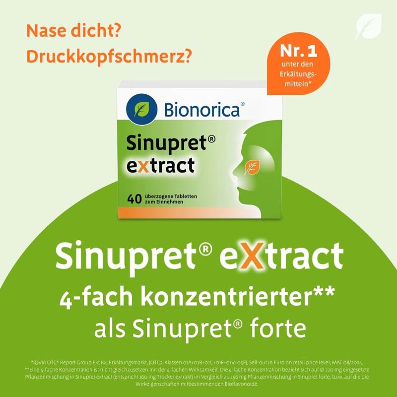 Sinupret forte  20 St Überzogene Tabletten