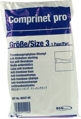 Comprinet pro Strumpf oberschenkellang Gr. 3 weiß 2 St