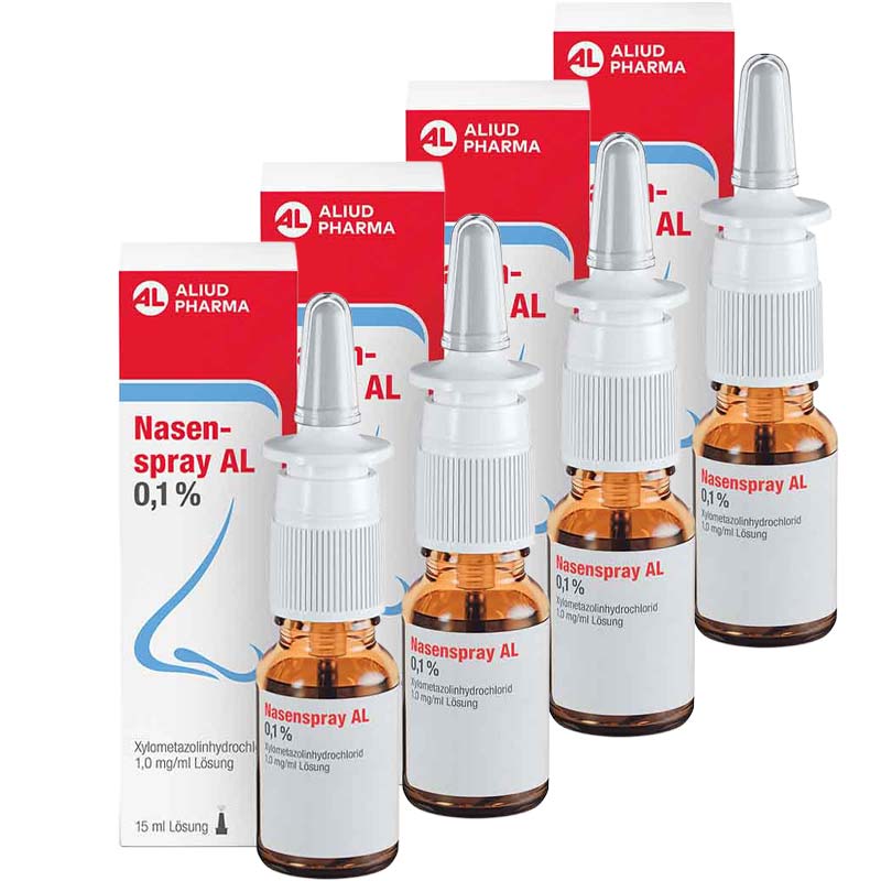 Nasenspray AL 0,1% 4er Set 4X15 ml Lösung